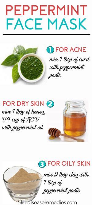 mint extract face mask recipe.